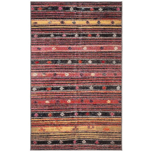 Safavieh Montage 3-ft x 5-ft Rust/Multi Rectangular Indoor/Outdoor Abstract Southwestern Throw Rug