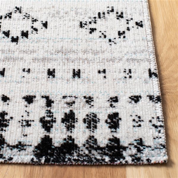 Safavieh Montage 2-ft x 8-ft Grey/Ivory Rectangular Indoor/Outdoor Abstract Southwestern Runner