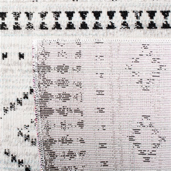 Safavieh Montage 2-ft x 8-ft Grey/Ivory Rectangular Indoor/Outdoor Abstract Southwestern Runner