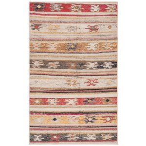 Safavieh Montage 4-ft x 6-ft Taupe Rectangular Indoor/Outdoor Abstract Southwestern Area Rug