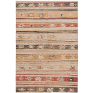 Safavieh Montage 5-ft x 8-ft Taupe Rectangular Indoor/Outdoor Abstract Southwestern Area Rug