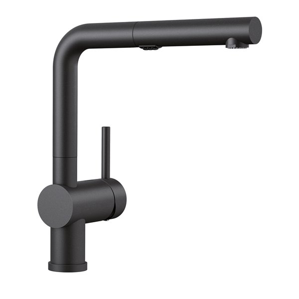 BLANCO Linus Anthracite 1-handle Deck Mount Pull-out Handle/lever Residential Kitchen Faucet