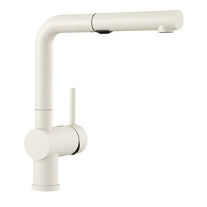 BLANCO Linus White 1-handle Deck Mount Pull-out Handle/lever Residential Kitchen Faucet