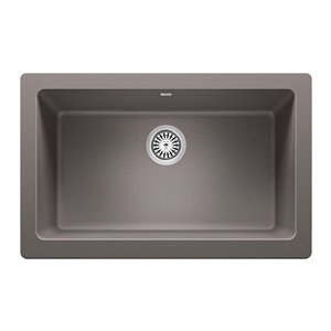 BLANCO Vintera Undermount Apron Front/farmhouse 30-in x 19-in Metallic Gray Single Bowl Kitchen Sink