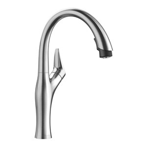 BLANCO Artona PVD Steel 1-handle Deck Mount Pull-down Handle/lever Residential Kitchen Faucet