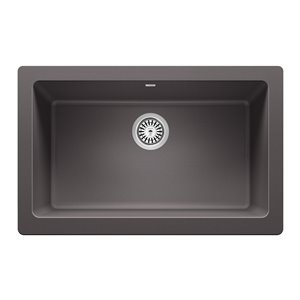 BLANCO Vintera Undermount Apron Front/farmhouse 30-in x 19-in Cinder Single Bowl Kitchen Sink