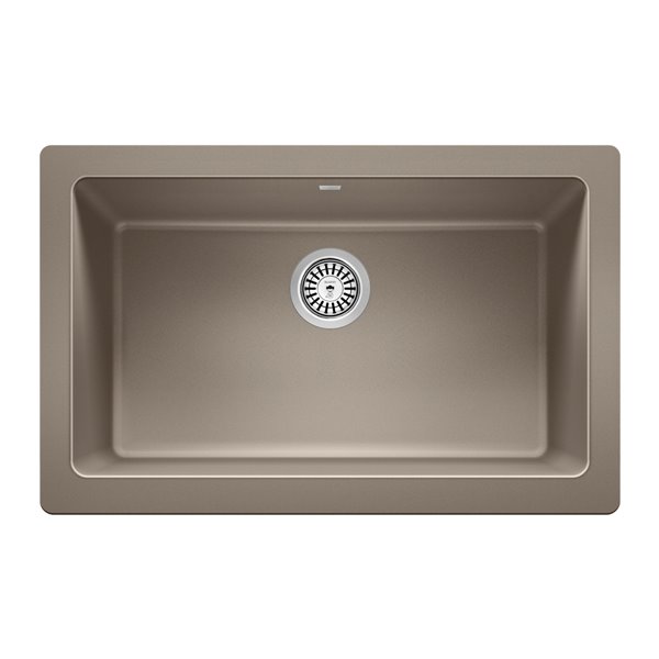 BLANCO Vintera Undermount Apron Front/farmhouse 30-in x 19-in Truffle Single Bowl Kitchen Sink