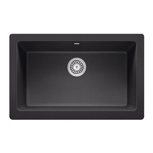 Évier de cuisine Vintera à cuve simple de style campagnard ou à tablier de BLANCO, 33 po x 19 po, anthracite