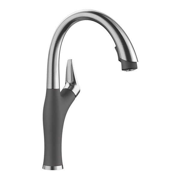 BLANCO Artona PVD Steel/cinder 1-handle Deck Mount Pull-down Handle/lever Residential Kitchen Faucet