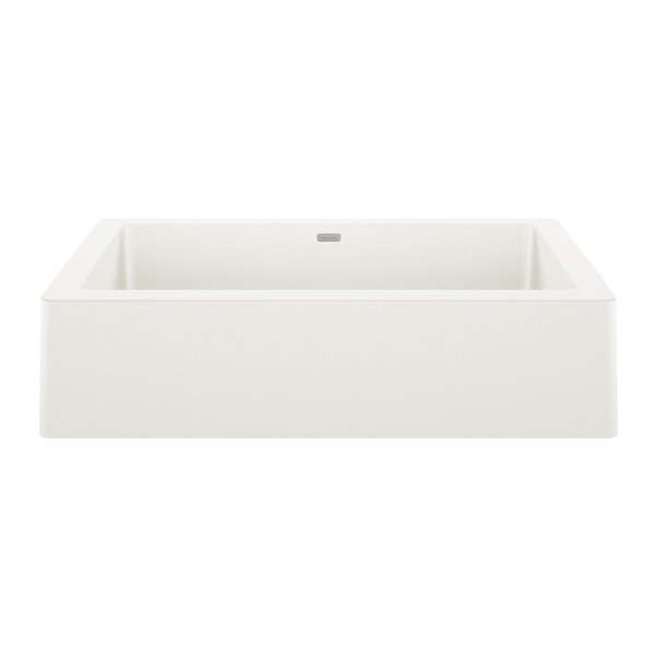 Évier de cuisine Vintera à cuve simple de style campagnard ou à tablier de BLANCO, 30 po x 19 po, blanc