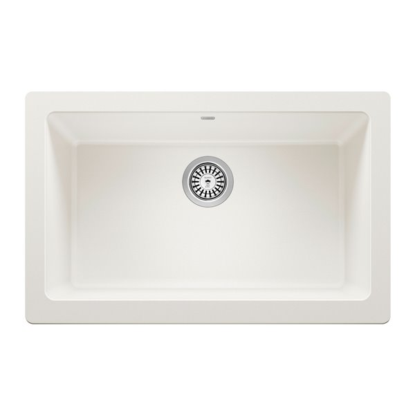 Évier de cuisine Vintera à cuve simple de style campagnard ou à tablier de BLANCO, 30 po x 19 po, blanc