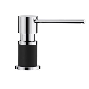 BLANCO Lato Chrome/coal Black Soap And Lotion Dispenser