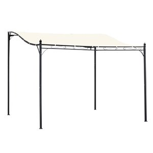 Outsunny 9.7-ft x 9.7-ft Cream White Outdoor Canopy