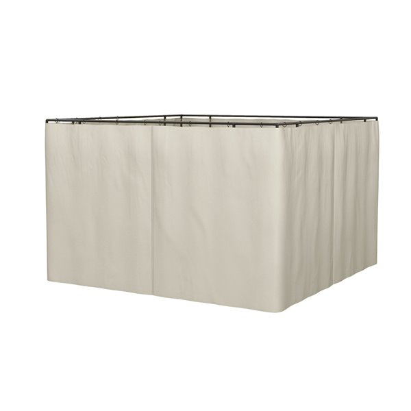 Jeu de panneaux latéraux de rechange pour abri-soleil universels Outsunny beige, 4 panneaux