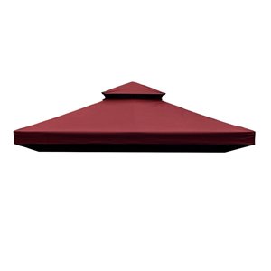 Auvent de remplacement pour gazebo Outsunny rouge, 10 pi x 10 pi