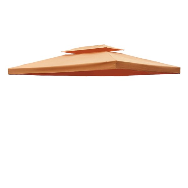 Outsunny Orange 13-ft x 10-ft Gazebo Replacement Canopy Top