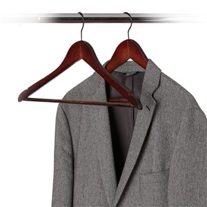 Ensemble de cintres à tailleur en bois de Neatfreak, paquet de 30