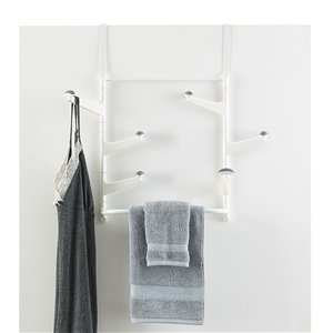 Support mural à 6 crochets pivotants pour dessus de porte Neatfreak