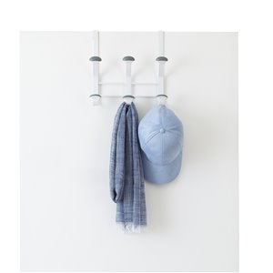Patère murale antidérapante pour dessus de porte à 6 crochets Neatfreak, 2 pièces