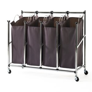 Panier à linge sur roulettes de Neatfreak, 33,07 po x 39,17 po x 14,37 po