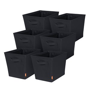 Petit panier de rangement en tissu avec poignées de Neatfreak, 6 pièces