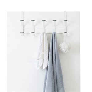 Patère murale antidérapante pour dessus de porte à 10 crochets Neatfreak, 2 pièces