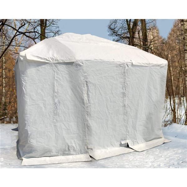 Abri hivernale pour gazebo avec porte 10 pi x 14 pi de F. Corriveau International