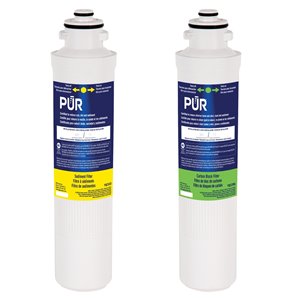 PUR Carbon Block Replacement Filter for Under Sink - 2-Pack