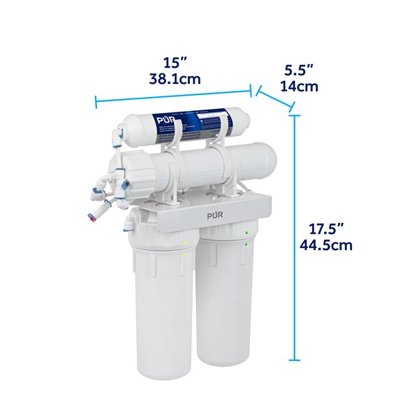 Système de filtration à osmose inverse à 4 étapes de PUR PUN4RO