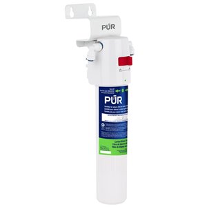 Système de filtration d'eau sous évier à une étape avec bloc de carbone par PUR
