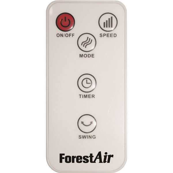 Ventilateur mural avec télécommande 3 vitesses Forest Air