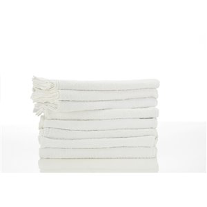 StainPro White Cotton Towel - 100-Pack