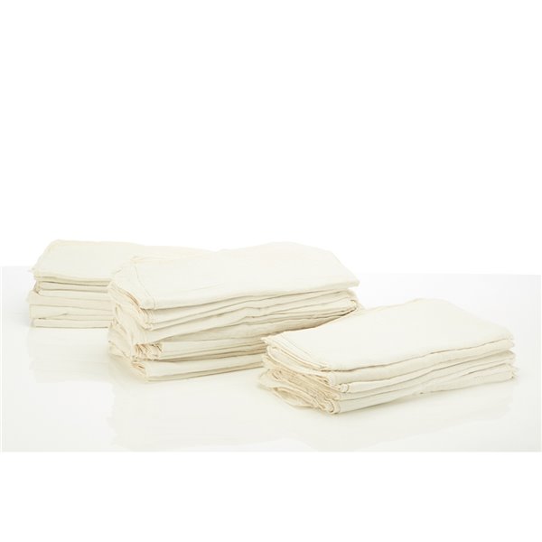 Polisur Off-White Cotton Shop Towel - 320-Pack