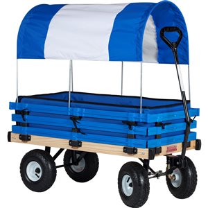Chariot de 20 po x 38 po par Millside avec auvent hydrofuge