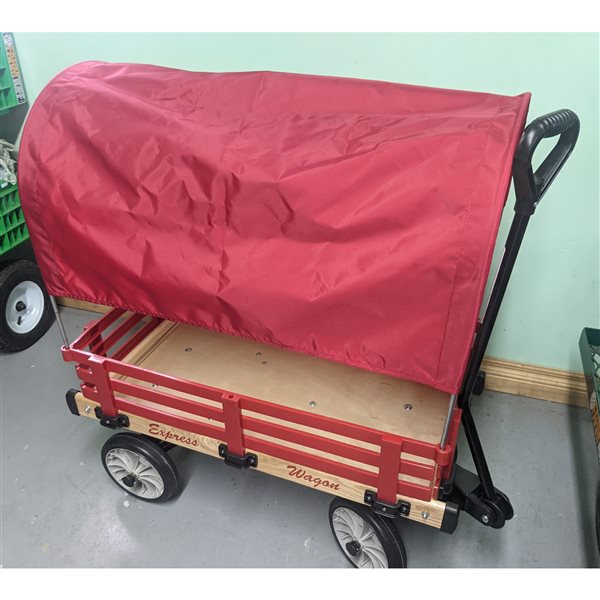 Auvent rouge pour chariot de 16 po x 34 po par Millside