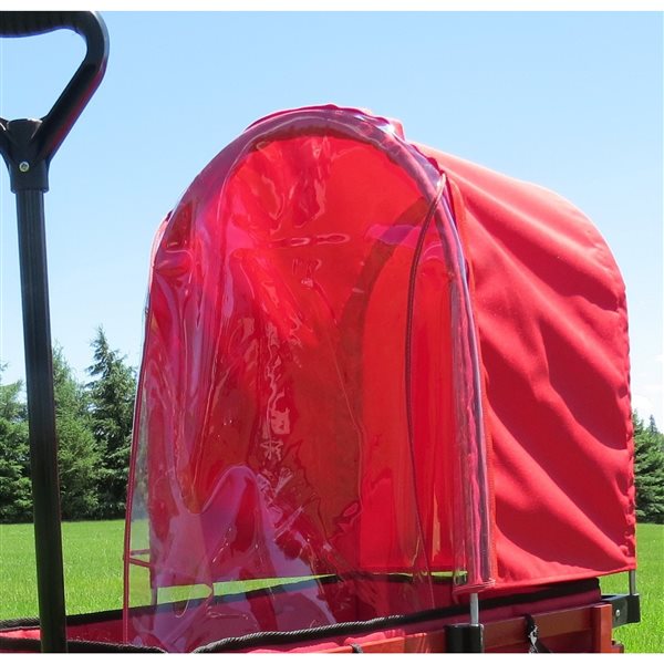 Demi-auvent avec housse protectrice transparente pour chariot de 20 po x 38 po par Millside