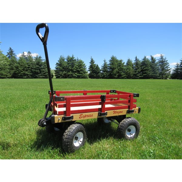 Millside 16-in x 34-in Heavy-Duty Hardwood Children Wagon