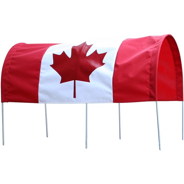 Millside Canada Flag Full Canopy for 16-in x 34-in Wagon