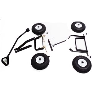 Ensemble d’accessoires pour chariot avec poignée et roues de 10 po par Millside, lot de 4