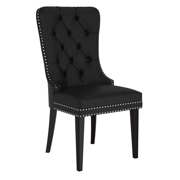 Nspire Transitional Faux Leather, Faux Leather Upholstered Dining Chair