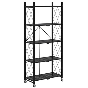 Étagère utilitaire en métal à 5 niveaux 27.95-in p. x 13.39-in l. x 63.78-in h. par WHI