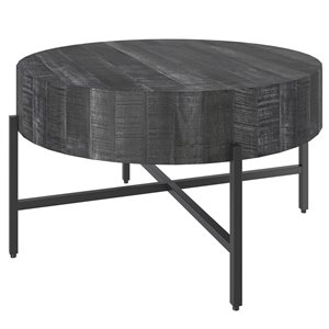 Table basse en bois gris par !nspire