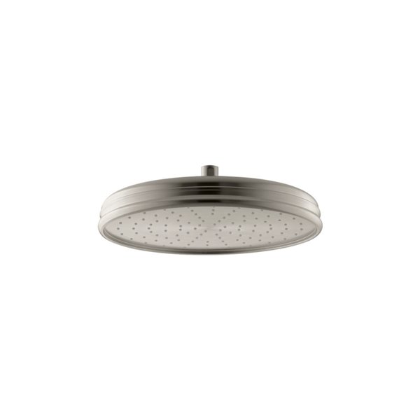 KOHLER Vibrant Brushed Nickel 1-Spray 2.5 GPM Rain Shower Head