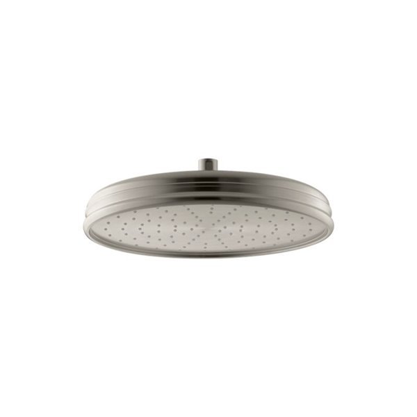 KOHLER Vibrant Brushed Nickel 1-Spray 2.5 GPM Rain Shower Head