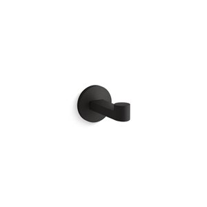 KOHLER Components Single Matte Black Towel Hook