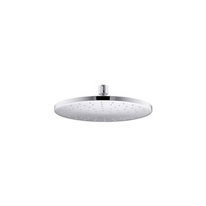 KOHLER Polished Chrome 1-Spray 2.5 GPM (9.5 LPM) Round Rain Shower Head