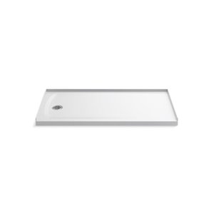 Base de douche en acrylique blanc Ballast de Kohler de 32 po L x 60 po l avec drain à gauche