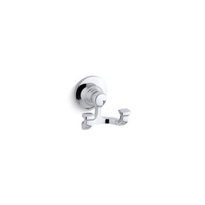 KOHLER Bancroft Double Polished Chrome Towel Hook