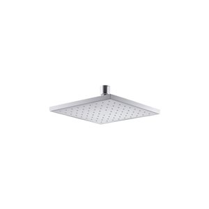 Pomme de douche ronde carrée en chrome poli à 1 jet de 2.5 GPM (9.5 LPM) de Kohler
