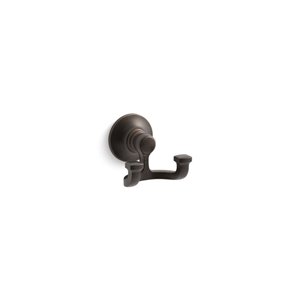 Crochet de serviette double en bronze huilé Bancroft de Kohler